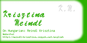 krisztina meindl business card